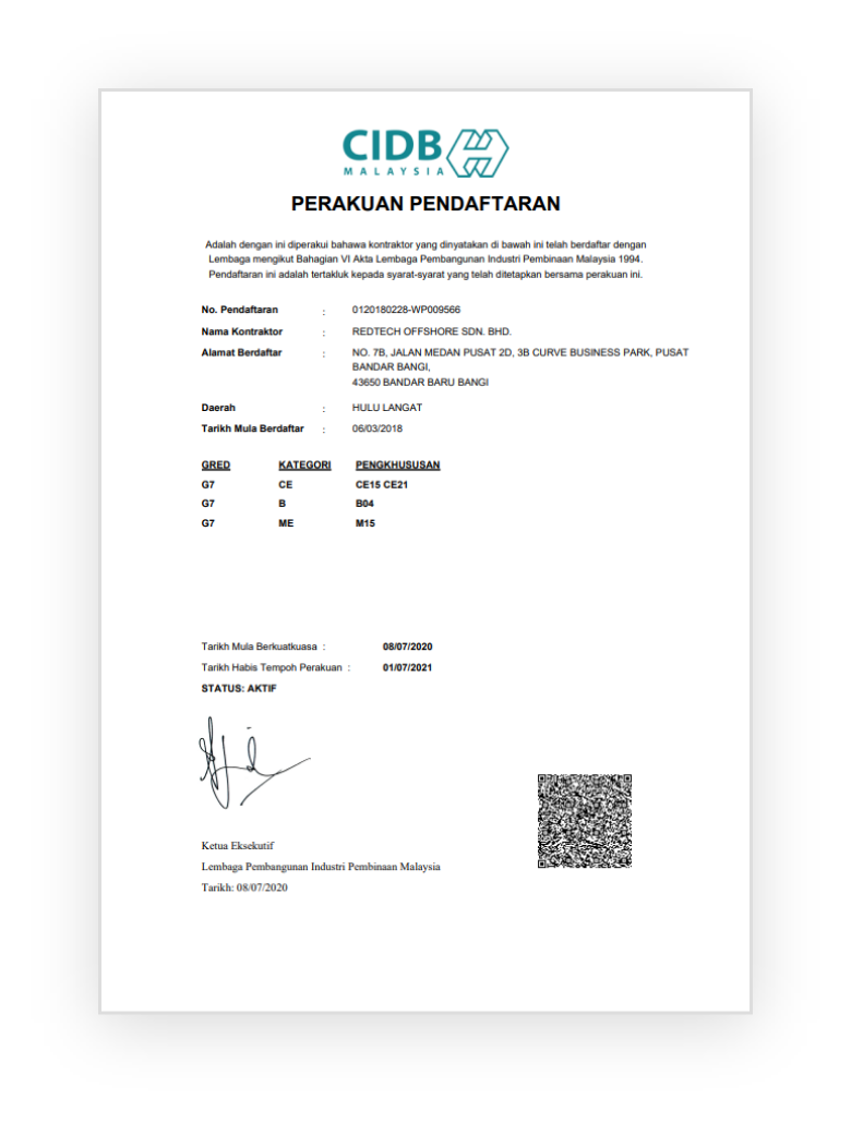 CIDB | Ventilation Supplier Johor Bahru (JB) | Ducting System Contractor | Industrial Cooling System | SKV